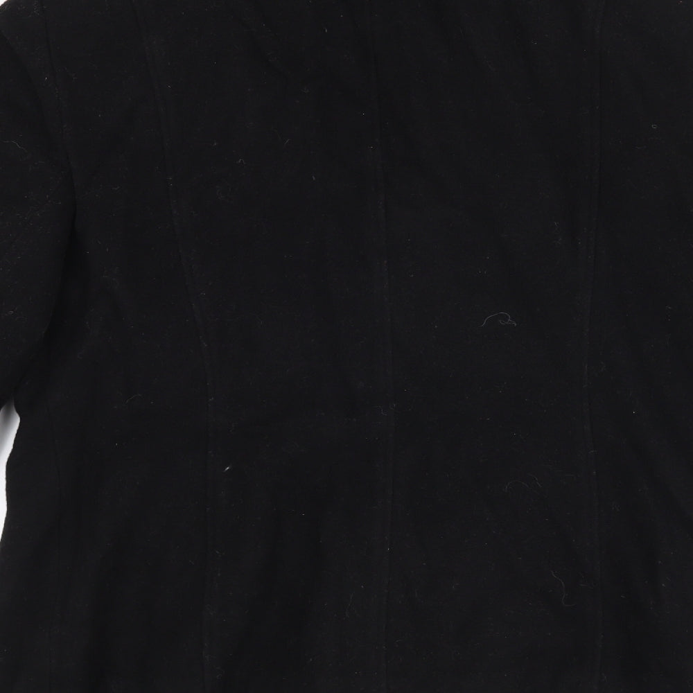 Brand and care label for Principles women’s black jacket coat, size UK 12
