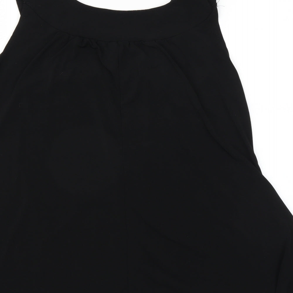 Preworn Womens Black Basic T-Shirt Size L