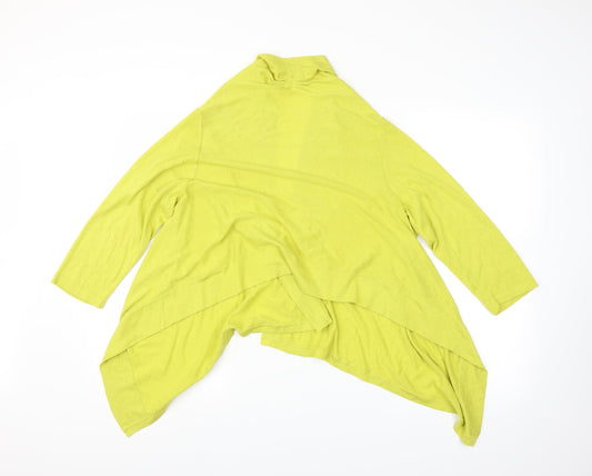 Precis Womens Yellow Cardigan Jumper Size L