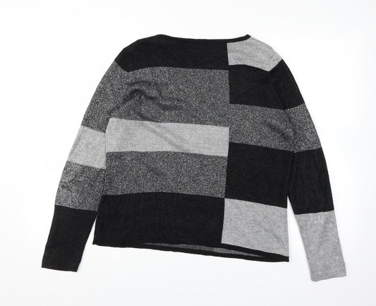 anna rose Womens Grey Pullover Jumper Size M
