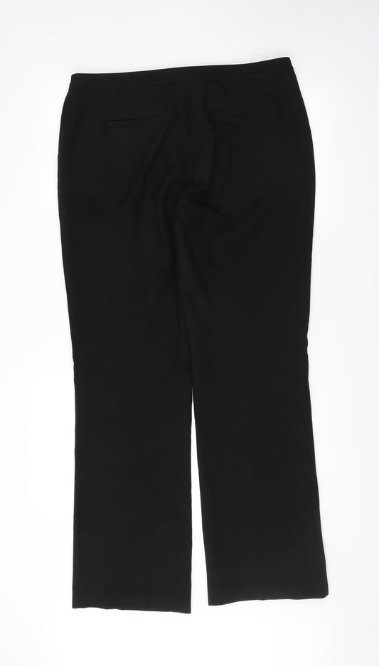 New Look Womens Black Trousers Size 14 L28 in