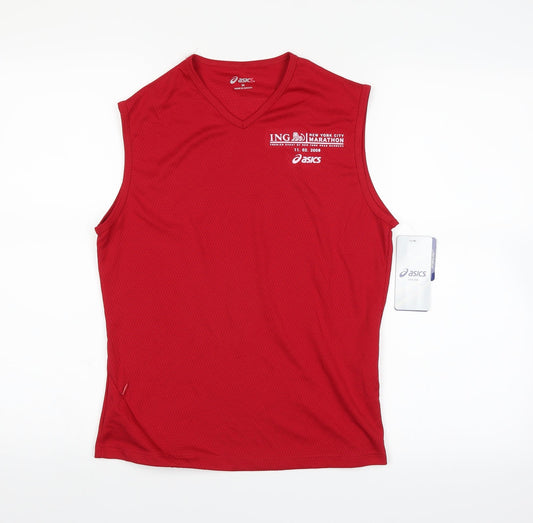 Oasis Mens Red Basic Tank Size M