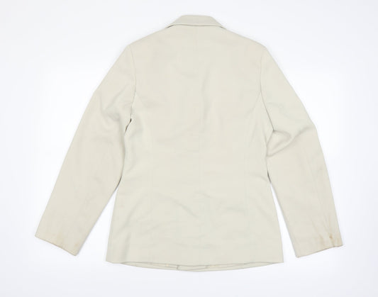 ameranto Womens White Jacket Size 10