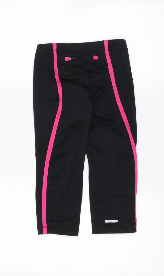 Oasis Womens Black Jogger Leggings Size XS L20 in - cropped leg
