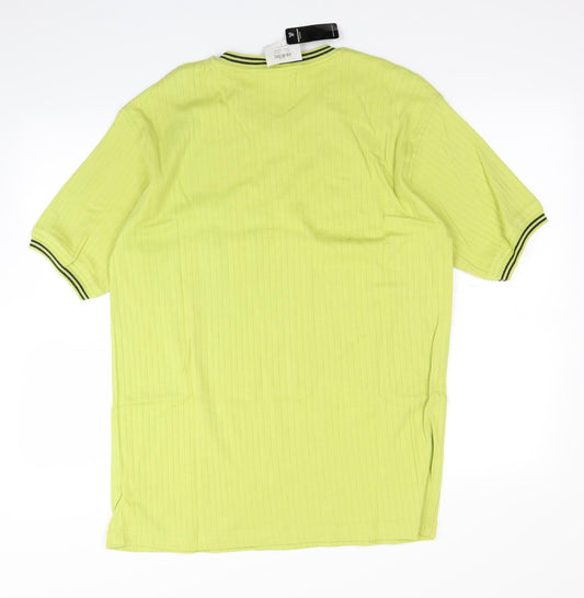 Mainstream Mens Green T-Shirt Size L