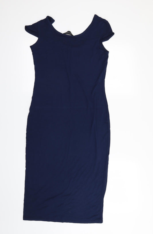 Dorothy Perkins Womens Blue Bodycon Size 10