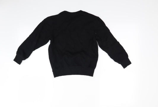 studio Girls Black Pullover Jumper Size 6-7 Years