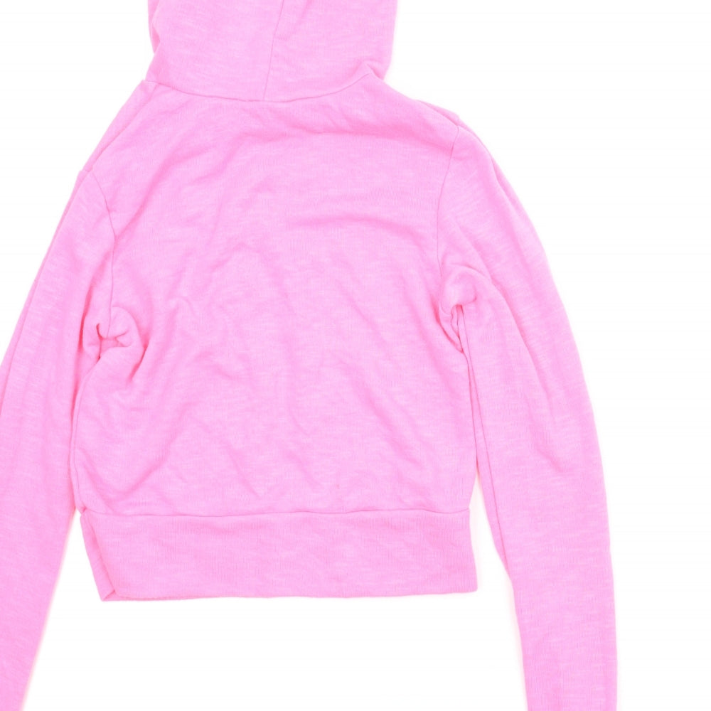Brand and care label for Select women’s pink pullover hoodie, size UK 6