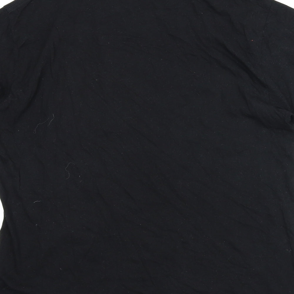 FAS Mens Black T-Shirt Size XL