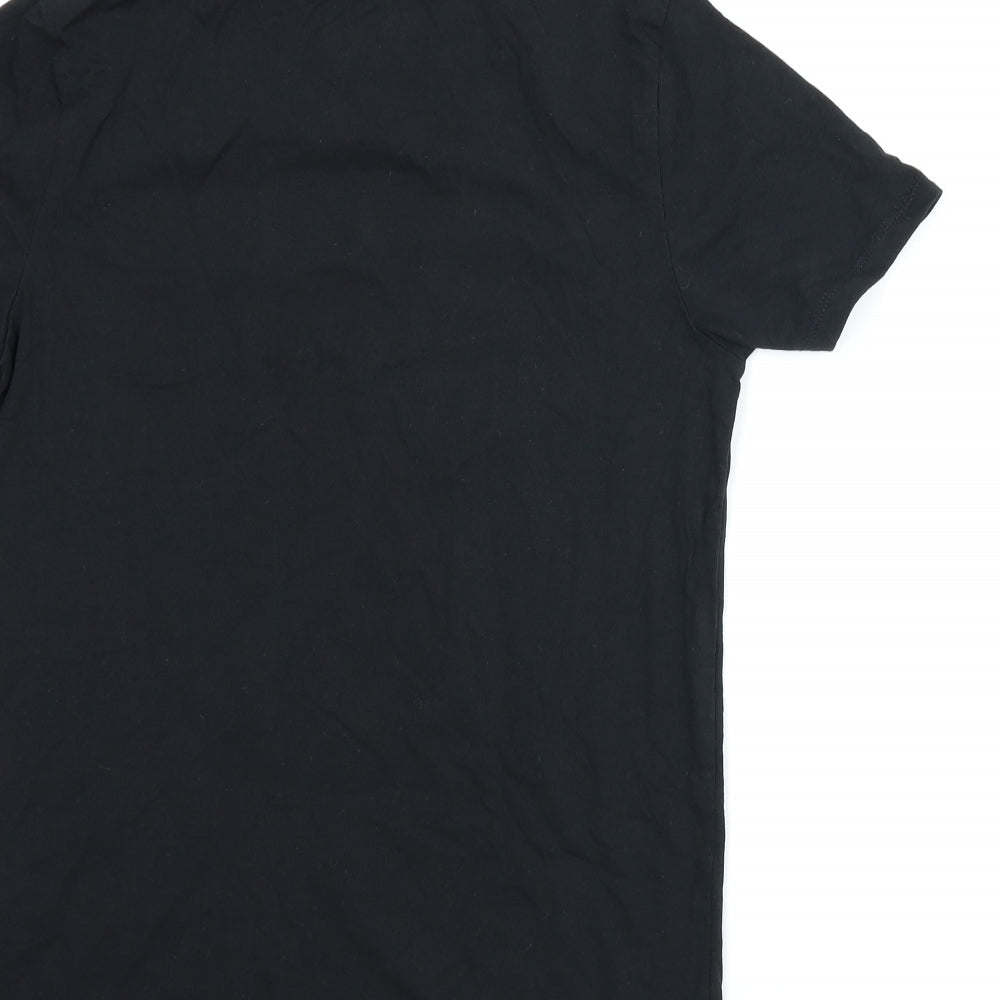 Brand and care label for Primark boys’ black basic t-shirt, size M, - fortnite