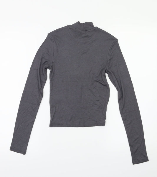H&M Womens Grey Basic T-Shirt Size XS