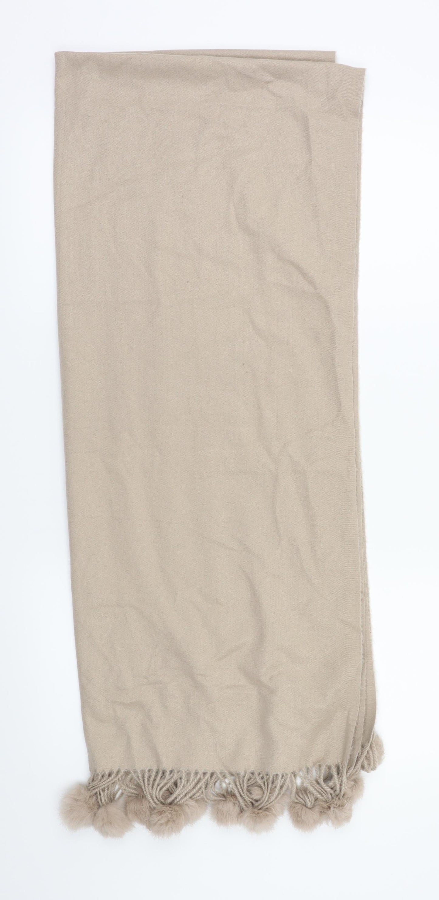 Front view of Preworn Beige Scarf