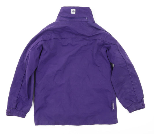 mountin Wearhouse Girls Purple Basic Coat Coat Size 7-8 Years