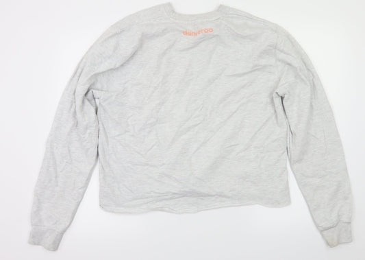 Awdis Womens Grey Pullover Jumper Size L