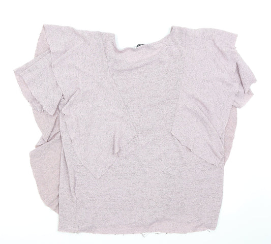 Annabelle Womens Pink Basic T-Shirt Size XL