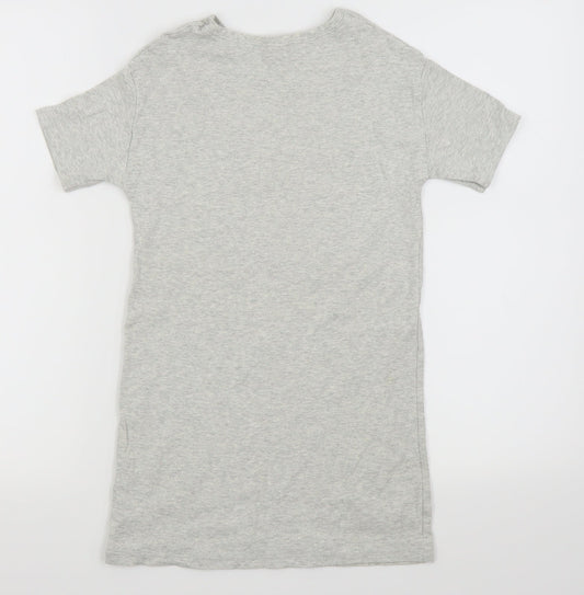 NEXT Girls Grey Basic T-Shirt Size 7 Years