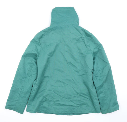 Lakeland Womens Green Rain Coat Coat Size 12