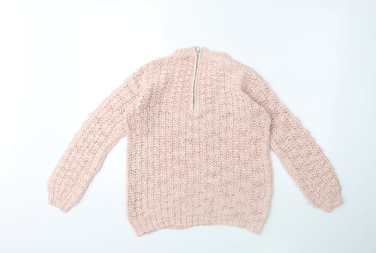 Young Dimension Boys Pink Knit Pullover Jumper Size 12-13 Years