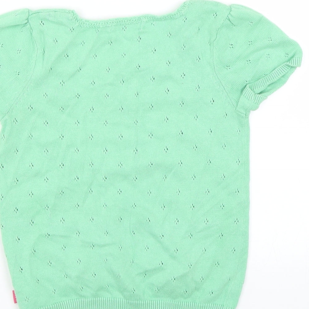 BM Girls Green Pullover Jumper Size 4-5 Years