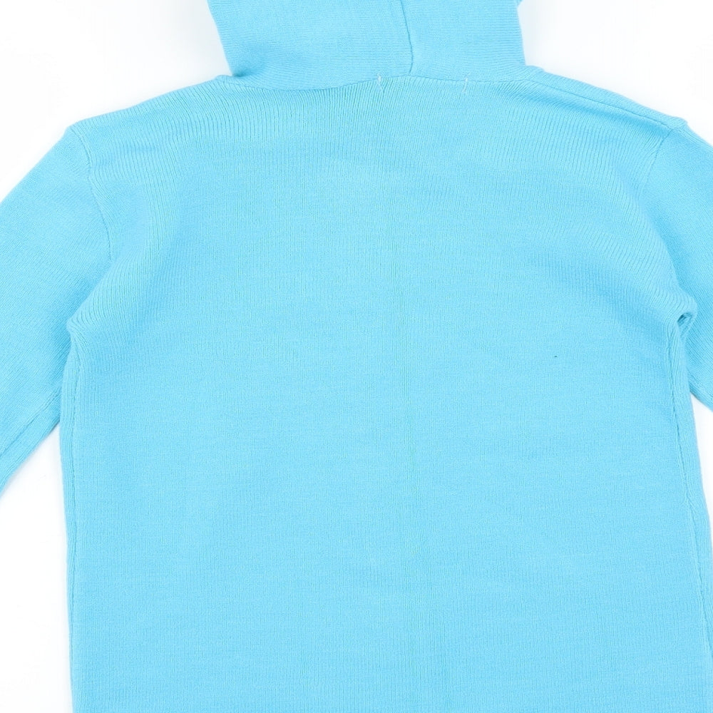 Brand and care label for Glimpse women’s blue full zip hoodie