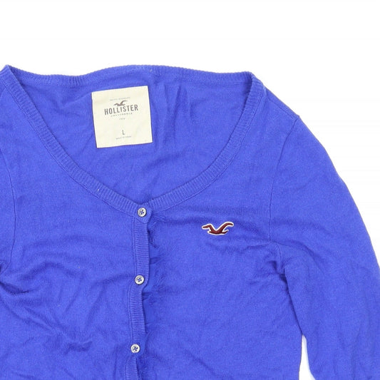 Hollister Womens Blue   Cardigan Jumper Size S