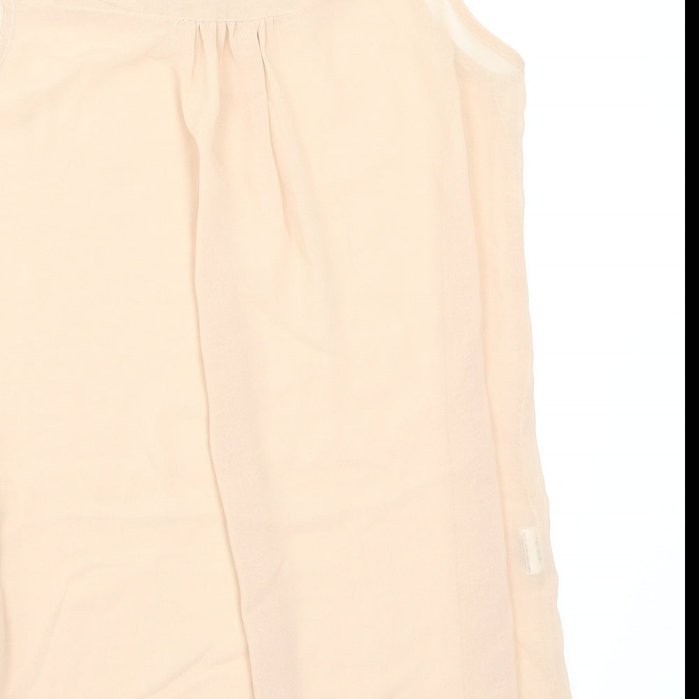 Brand and care label for YD girls’ pink basic blouse, size 12-13, years