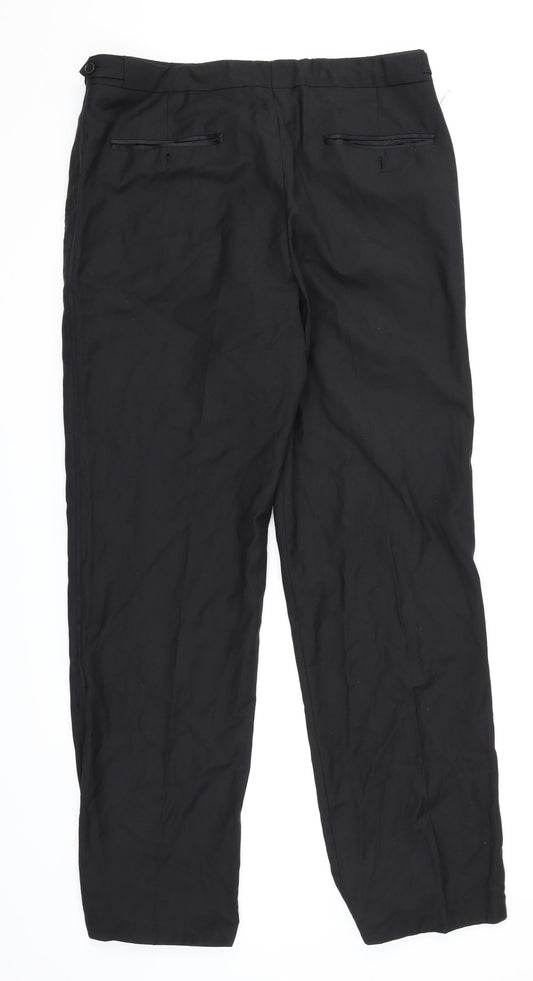 Alexander Dobell Womens Black Dress Pants Trousers Size 32 in