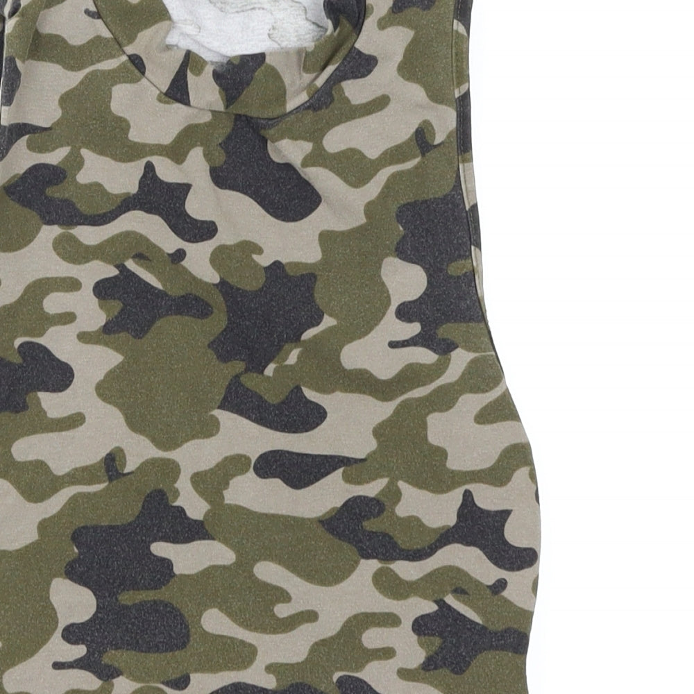 New Look Boys Green Camouflage Basic Tank Size 10-11 Years