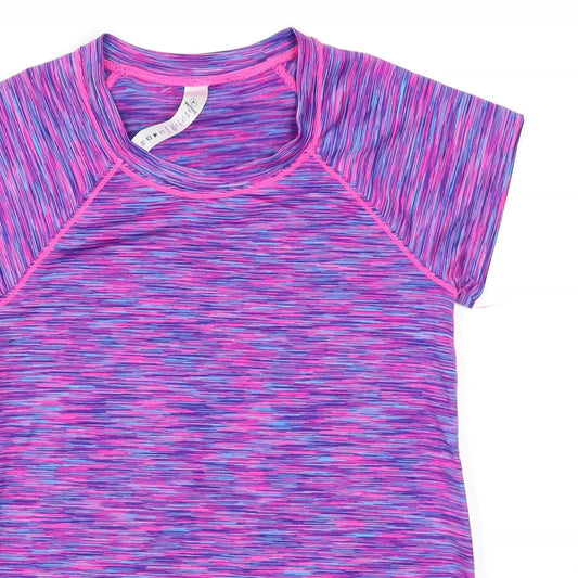 90 degrees Girls Purple Paisley Jersey T-Shirt Size M