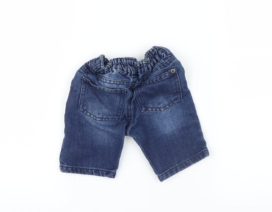 Primark Boys Blue Denim Capri Jeans Size 9-12 Months