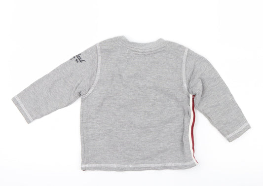 Timberland Boys Grey Knit Pullover Jumper Size 2 Years