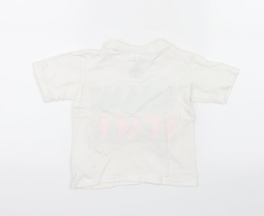 Alrin's Island Boys White Basic T-Shirt Size 2 Years