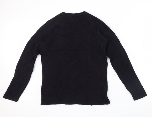 H&M Mens Blue Knit Pullover Jumper Size S