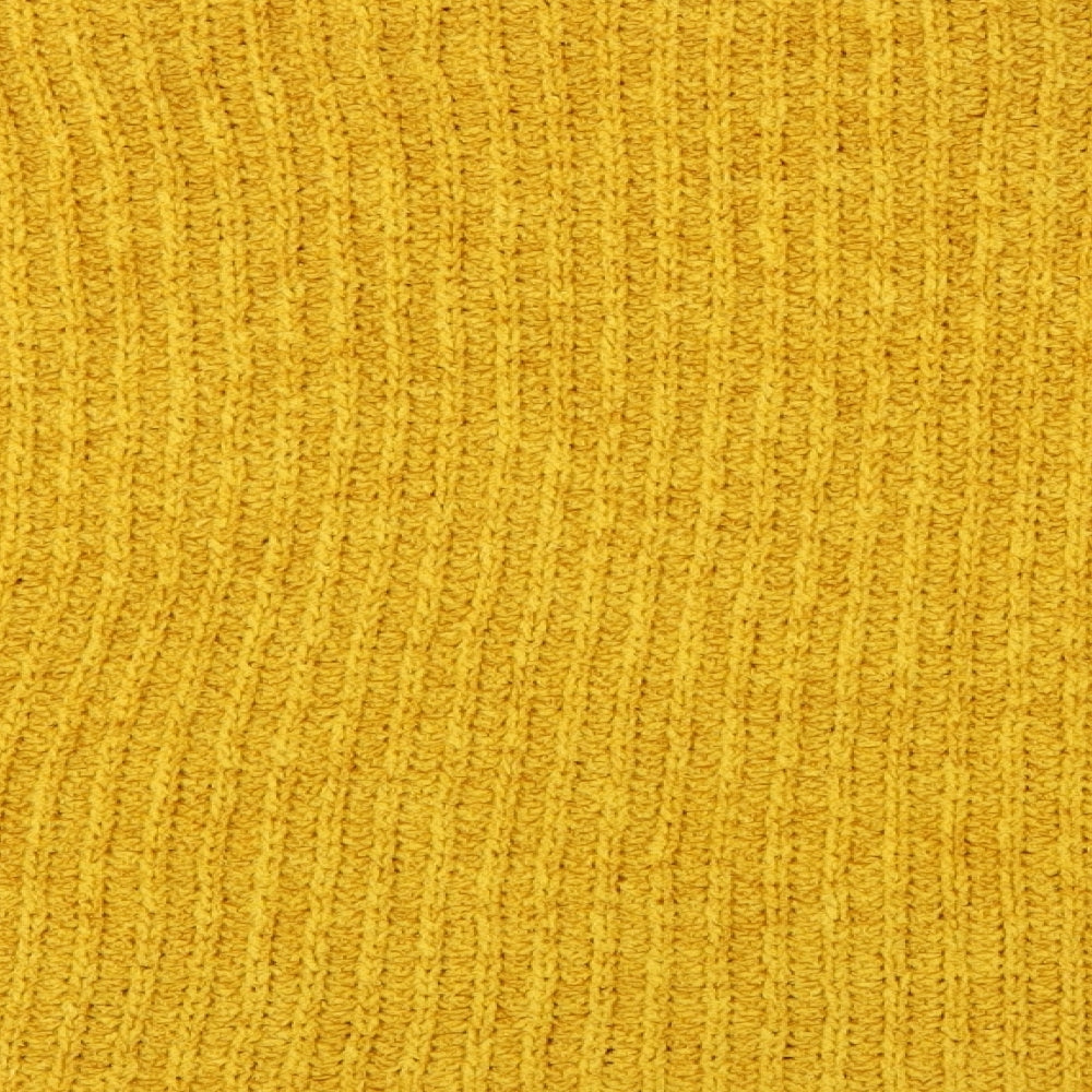 Brand and care label for New Look women’s yellow jumper, size L