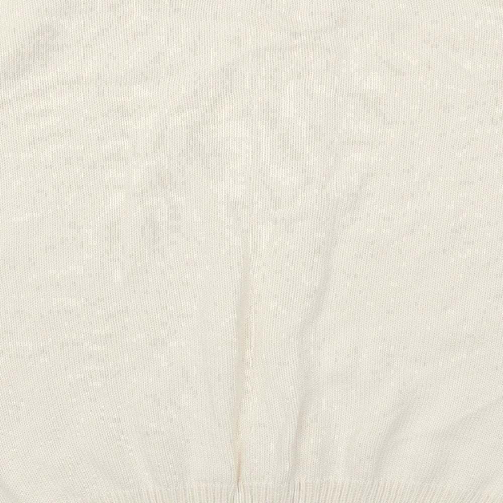 Brand and care label for Berkertex women’s beige jumper, size UK 14, - cream