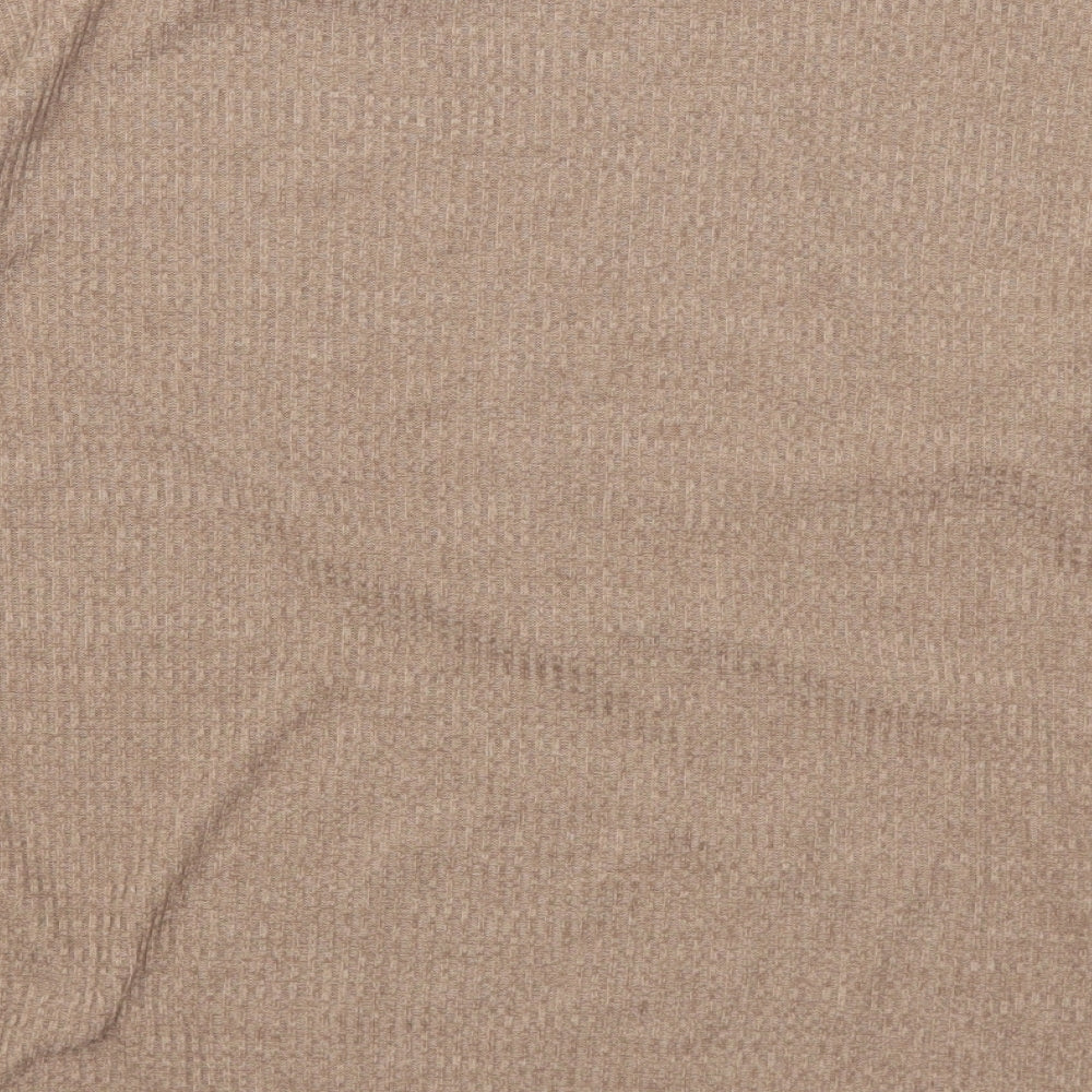 Preworn Womens Brown Basic T-Shirt Size M