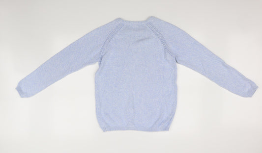 ble Womens Blue Pullover Jumper Size M