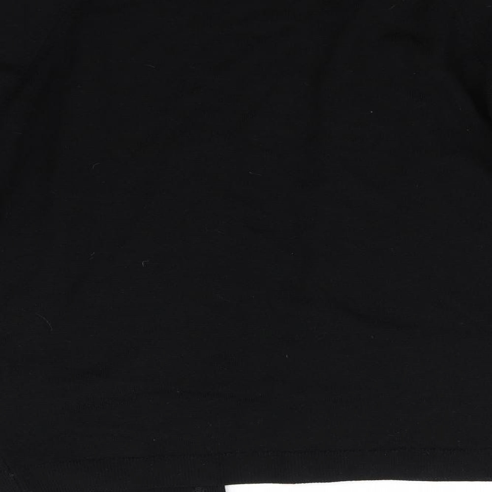Brand and care label for Holmewood women’s black cardigan jumper, size M