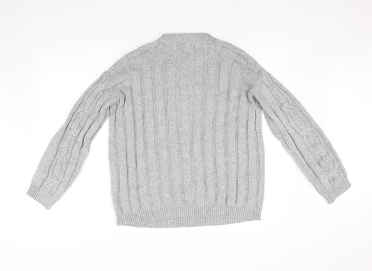 M&S Collection Womens Grey Pullover Jumper Size 10