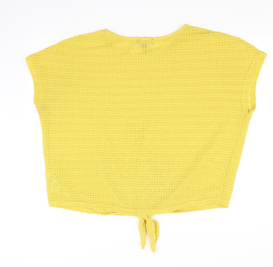 New Look Womens Yellow Vest Jumper Size L