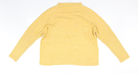 H&M Womens Yellow Pullover Jumper Size M