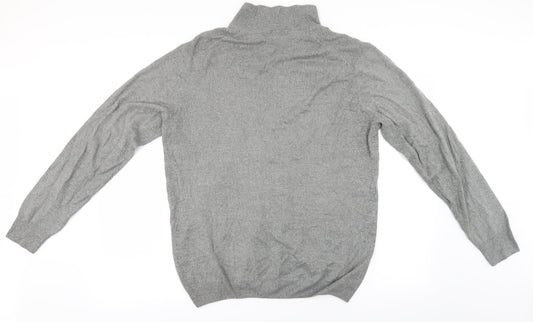 Avenue Womens Grey Full Zip Jumper Size L