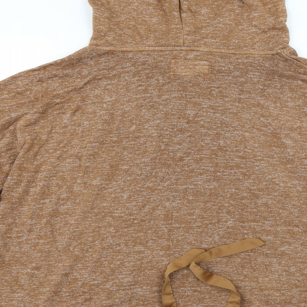 Brand and care label for Next women’s brown jumper, size UK 16