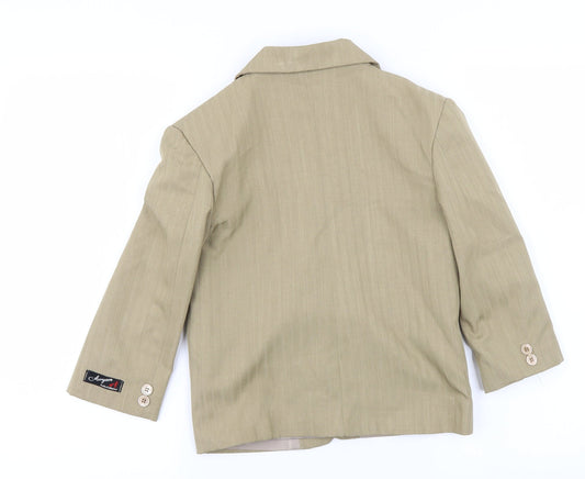 Preworn Womens Beige Jacket Blazer Size 6