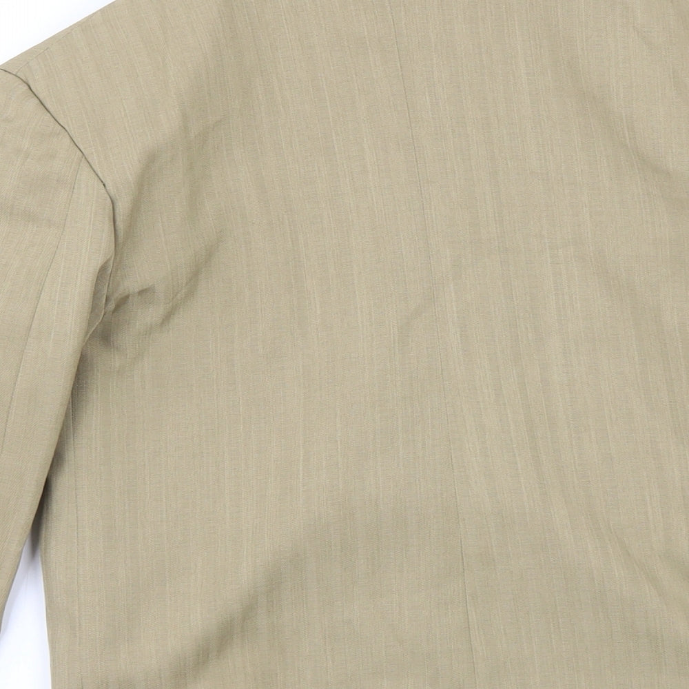 Brand and care label for Preworn women’s beige jacket blazer, size UK 6
