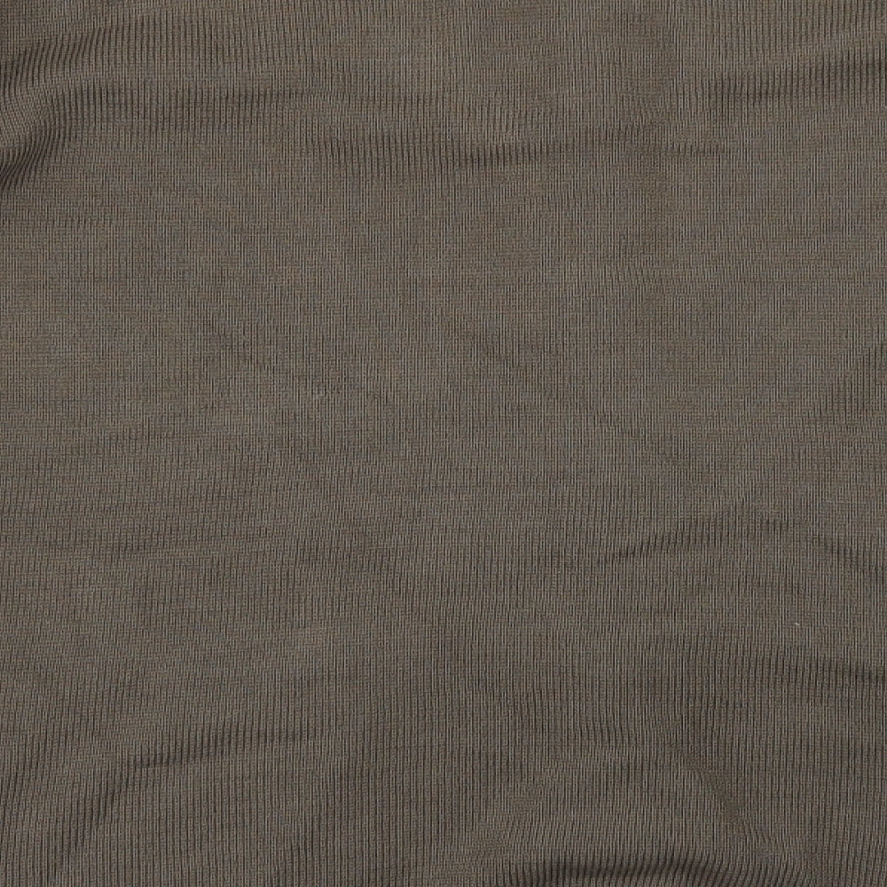 Brand and care label for Roman women’s brown cardigan jumper, size M