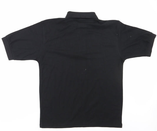 Banner Mens Black Polo Size S