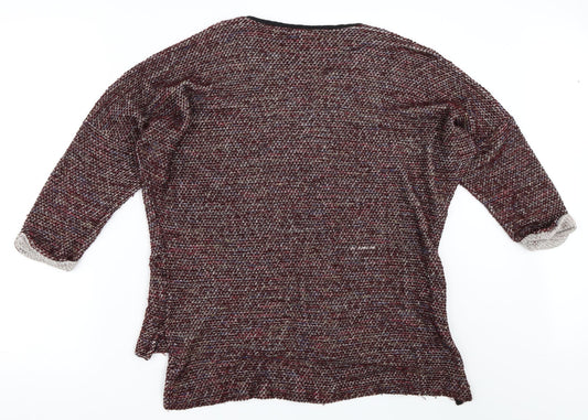 Topshop Womens Red Pullover Jumper Size 10