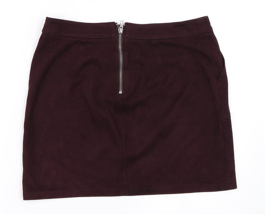 Dorothy Perkins Womens Red Mini Skirt Size 10