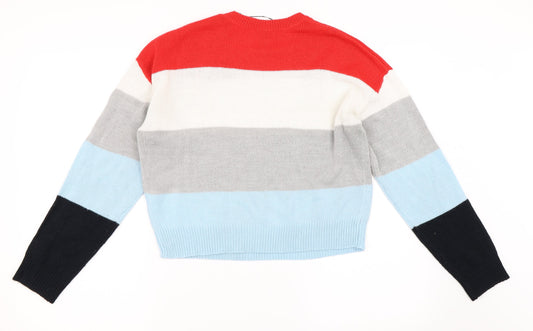 H&M Womens Blue Pullover Jumper Size XS